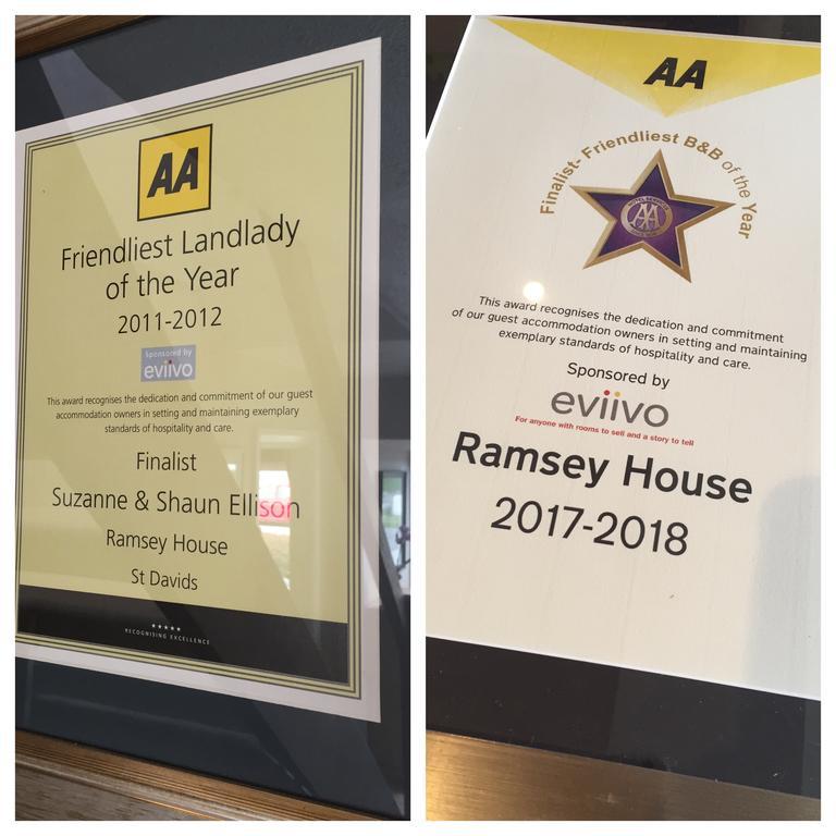 Ramsey House - Luxury Licensed B&B - Parking And Guest Lounge St. Davids  Exteriör bild